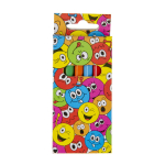 6068 COL PENCILS 6PCS SHORT EMOTION FACE