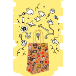 7421 PAPER GIFT BAG, PIRATE