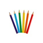 6076 COL PENCILS 6PCS SHORT VEHICLES