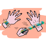 4266 SLAP BRACELET WILD ANIMALS