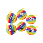 1876 PLUSH, SUPER SOFT, RAINBOW EMOTION FACES