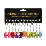 9975 KEYCHAIN WOODEN MATRYOSHKA DOLL