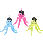 1652 PLUSH OCTOPUS PIRATE 3ASS °