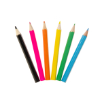 6070 COL PENCILS 6PCS SHORT SEA ANIMALS