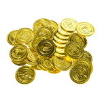 2798 GOLDPLATED PIRATE COINS