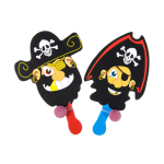 5131 WOODEN PADDLE / BIFF BAT PIRATE DESIGN