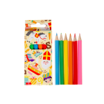 6072 COL PENCILS 6PCS SHORT SINTERKLAAS