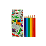 6076 COL PENCILS 6PCS SHORT VEHICLES