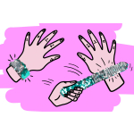 0424 SLAP BRACELET SEQUIN PP