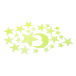 8883 GLOW IN DARK STAR/MOON/PLANET