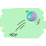 8642 BOUNCING BALL DINOSAUR 32MM