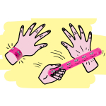 4386 SLAP BRACELET EMOTION FACE