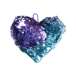 1781 PLUSH SEQUINS HEART M 3ASS