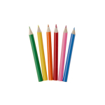 6044 COL PENCILS GIRL 6PCS ROUND PP