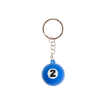 9922 KEYCHAIN RUBBER BALL BILLIARDS