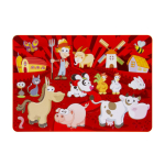6535 STENCIL SET FARM ANIMALS