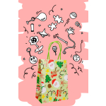7434 PAPER GIFT BAG, CHRISTMAS