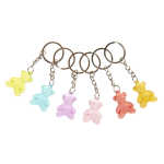 9906 KEYCHAIN TRANSPARANT BEAR