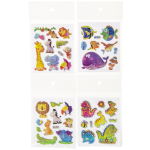 9736 4ASS SHINY STICKER ANIMAL PP