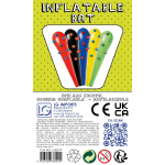 4737 INFLATABLE BAT RED-BLACK-BLUE