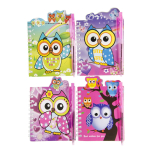 0511 NOTEBOOK W PEN OWL S