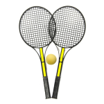 5129 TENNISSET BLACK W BALL NET