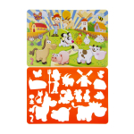 6535 STENCIL SET FARM ANIMALS