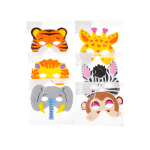 9674 WILD ANIMAL MASK IN FOAM, 6ASS