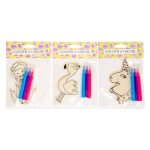 6964 WOOD COLORING KIT, GIRL