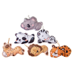 1911 PLUSH, SUPER SOFT, SLEEPING WILD ANIMALS