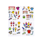 9744 4ASS SHINY STICKERS FOOTBALL