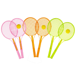 5127 TENNISSET COLOR W BALL NET