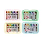 6032 8PCS MINI WAX CRAYON IN CASE °°°°