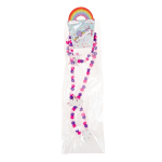 0470 WOODEN UNICORN NECKLACE W BRACELET