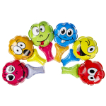 8436 SELF INFLATABLE EMOTION FACE FOIL BALLOON °°°