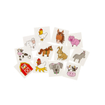 8481 12PCS TATTOO, FARM ANIMALS, DB