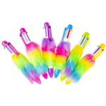 6325 6 COL FLUFFY BALLPEN