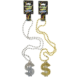 0505 $ NECKLACE GOLD & SILVER