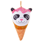 1908 PLUSH, SUPER SOFT, ANIMAL ICECREAM 4ASS
