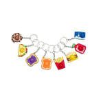9891 KEYCHAIN POP-IT FOOD ASSORTMENT
