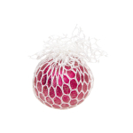 9268 SQUEEZE MESH BALL 65MM, GLITTER