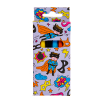 6075 COL PENCILS 6PCS SHORT SUPERHERO