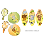 5163 TAPE-BALLE WILD ANIMALS °°°°