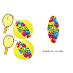 5166 TAPE-BALLE EMOTION FACES °°°°