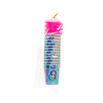 8176 3D CUP W STRAW & LID, MERMAID