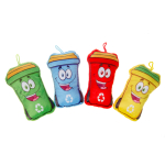 1933 PLUSH, SUPER SOFT, GARBAGE BIN 4ASS °°