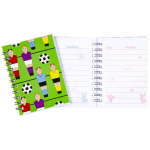6281 FOOTBALL NOTEBOOK  SPIRAL 4ASS