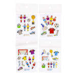 9744 4ASS SHINY STICKERS FOOTBALL