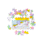 7300 48PCS PUZZLE UNICORN °°°