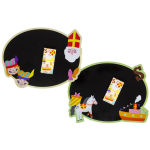 6391 BLACKBOARD W CHALK, SINTERKLAAS